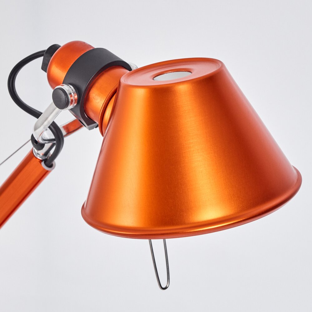 Artemide Tolomeo Micro Lampada Tavolo Oro Arancione Bianco Rosso Alluminio  Nero