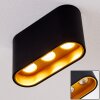 Dalarna Plafoniera LED Nero-Oro, 1-Luce