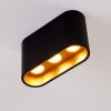 Dalarna Plafoniera LED Nero-Oro, 1-Luce