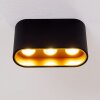 Dalarna Plafoniera LED Nero-Oro, 1-Luce