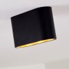 Dalarna Plafoniera LED Nero-Oro, 1-Luce