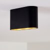 Dalarna Plafoniera LED Nero-Oro, 1-Luce