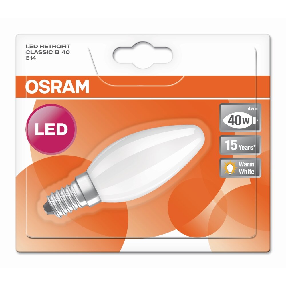 Osram LED E14 4 Watt 2700 Kelvin 470 Lumen 4058075436527