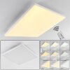 Bankura Plafoniera LED Bianco, 1-Luce, Telecomando