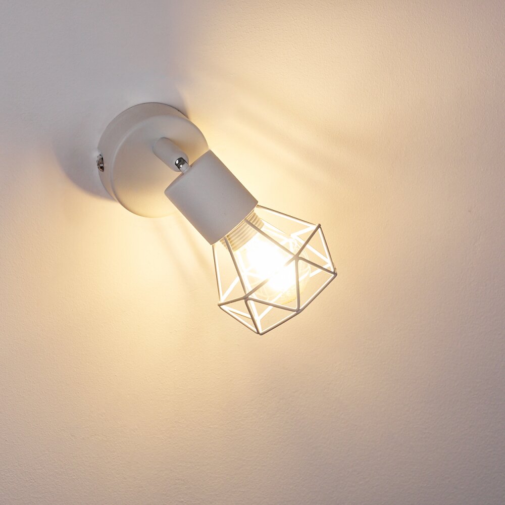 Baripada Lampada con pinza Bianco H3634318