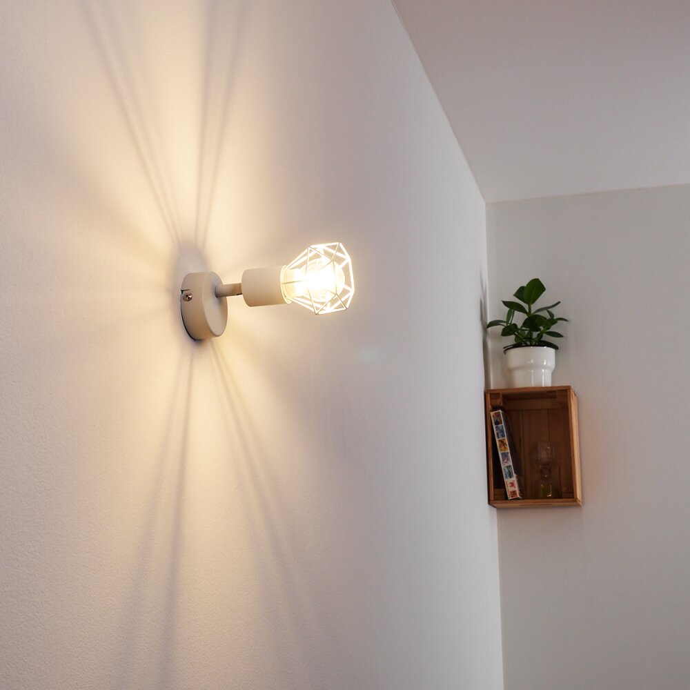 Baripada Lampada con pinza Bianco H3634318