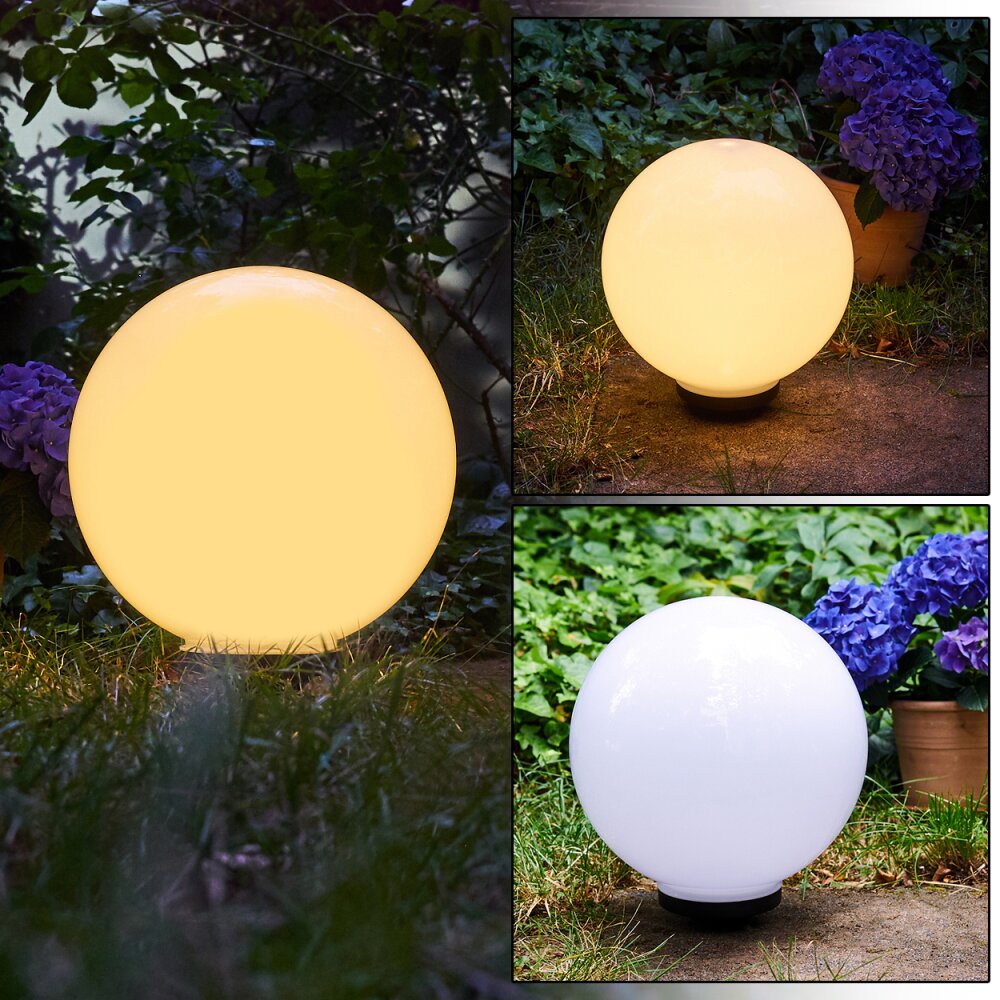 Campinas Lampada a sfera LED Nero, Bianco H3368084