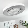 Penon ventilatore da soffitto LED Bianco, 1-Luce, Telecomando