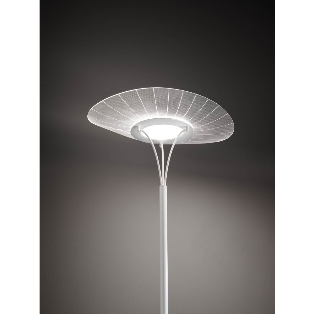 Lampada da Terra FABAS - VELA Metacrilato Bianco LED - Lightplus