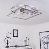 Loftheim Plafoniera LED Cromo, Nichel opaco, 1-Luce