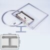 Loftheim Plafoniera LED Cromo, Nichel opaco, 1-Luce