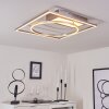 Loftheim Plafoniera LED Cromo, Nichel opaco, 1-Luce