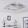 Loftheim Plafoniera LED Cromo, Nichel opaco, 1-Luce