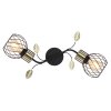 Globo LALLY Applique Ottone, Nero, 2-Luci