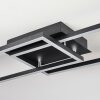 Hyacinthe Plafoniera LED Cromo, Nero, 1-Luce