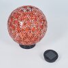 Leonard Lampada solare LED Rosso, Nero, 1-Luce