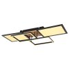 Globo SID Plafoniera LED Aspetto del legno, Nero, Bianco, 1-Luce