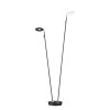 Fischer & Honsel Dent Lampada da terra LED Nero, 2-Luci