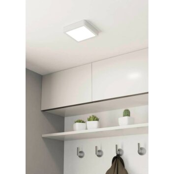 Eglo FUEVA Plafoniera LED Bianco, 1-Luce