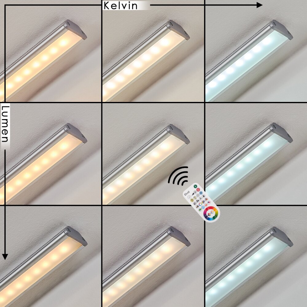 Raivo Illuminazione sottopensile set x 2 LED Nero, Argento H3659038