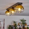 Koyoto  Lampadario a sospensione Vetro 15 cm Oro, Chiaro, 3-Luci