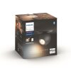 Philips Hue Buckram Plafoniera LED Nero, 1-Luce, Telecomando