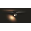 Philips Hue Buckram Plafoniera LED Nero, 1-Luce, Telecomando