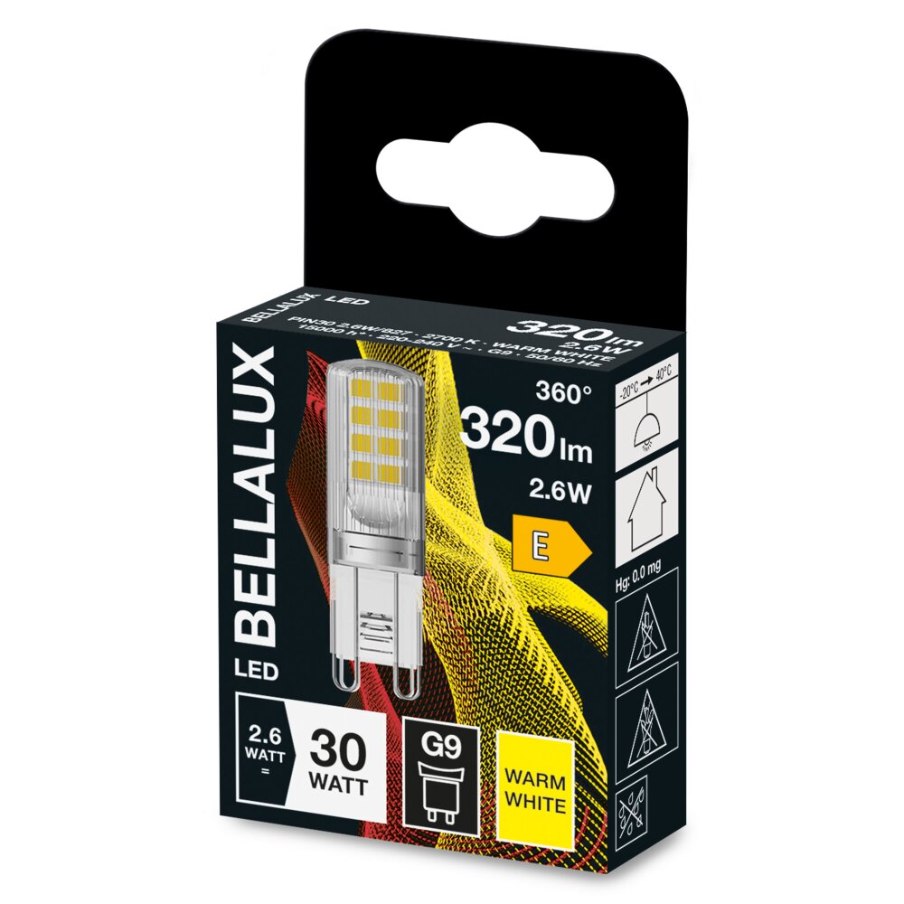 BELLALUX® LED G9 2,6 Watt 2700 Kelvin 320 Lumen 4058075135963