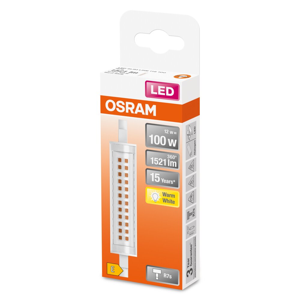 OSRAM LED SLIM LINE R7s 12 Watt 2700 Kelvin 1521 Lumen 4058075432734