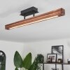 Barron Plafoniera LED Nero, 1-Luce