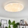 Esgos Plafoniera LED Bianco, 1-Luce, Telecomando