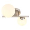 Globo RIHA Applique LED Nichel opaco, 2-Luci