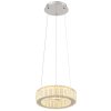 Globo MUCKY Lampadario a sospensione LED Cromo, 1-Luce, Telecomando