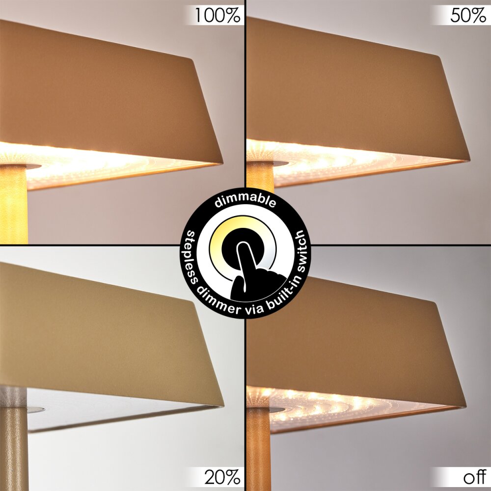 Algeraz Lampada da tavolo LED Ottone H3692080