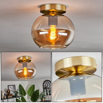 Apedo Plafoniera - Vetro Ottone, 1-Luce