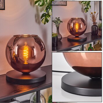 Koyoto Lampada da tavolo 25 cm Nero, 1-Luce