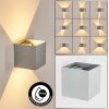 Tamarin Lampada da parete per esterno, Lampade Up & Down, Applique LED Grigio, Argento, 1-Luce