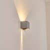 Tamarin Lampada da parete per esterno, Lampade Up & Down, Applique LED Grigio, Argento, 1-Luce