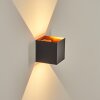 Tamarin Lampada da parete per esterno, Lampade Up & Down, Applique LED Ramato, Nero, 1-Luce