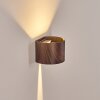 Tamarin Lampada da parete per esterno, Lampade Up & Down, Applique LED Aspetto del legno, Nero, 1-Luce