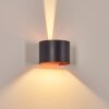 Tamarin Lampada da parete per esterno, Lampade Up & Down, Applique LED Ramato, Nero, 1-Luce