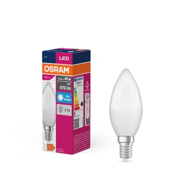 Illuminazione Osram E14 LED 4.9 Watt Bianco luce solare 470 Lumen