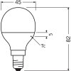 Illuminazione Osram E14 LED 4.9 Watt Bianco caldo 470 Lumen