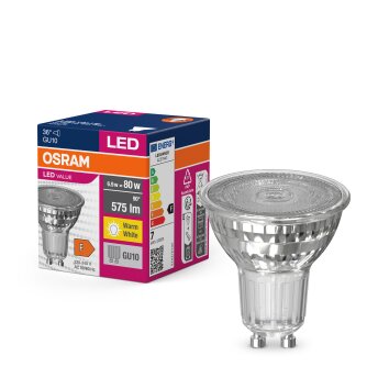 Illuminazione Osram GU10 LED 6.9 Watt Bianco caldo 575 Lumen