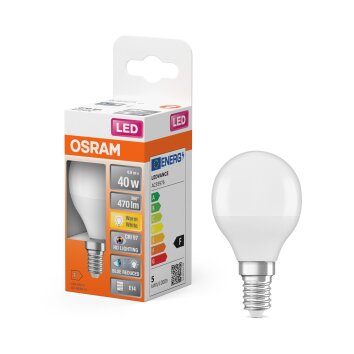 Illuminazione Osram E14 LED 4.9 Watt Bianco caldo 470 Lumen