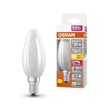 Illuminazione Osram E14 LED 2.2 Watt Bianco caldo dimmerabile 300 Lumen