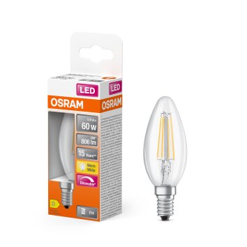 Illuminazione Osram E14 LED 5.5 Watt Bianco caldo dimmerabile 806 Lumen