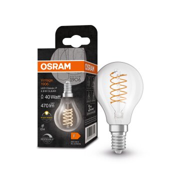 Illuminazione Osram E14 LED 4.8 Watt Bianco caldo dimmerabile 470 Lumen