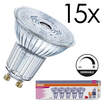 GU10 LED 3.4 Watt Bianco caldo dimmerabile 230 Lumen