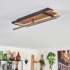 Cascada Plafoniera LED Ottone, Écru, Nero, 1-Luce